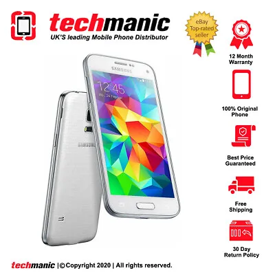 Samsung Galaxy S5 Mini SM-G800F - 16GB - White (Unlocked) Smartphone • £29.99