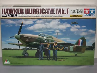 Tamiya 1/48 Hawker Hurricane Mk.I W/Photographic Reference Manual & 3 Figures • $38