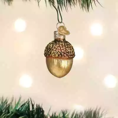 Old World Christmas Small Acorn Glass Christmas Ornament 28051 • $8.88