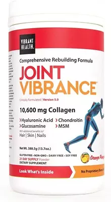 Vibrant Health Joint Vibrance 10600 Mg Collagen Orange Pineapple 13.7 Oz  • $52.79