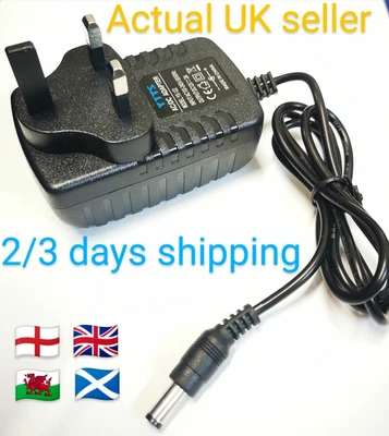 £8.84 • Buy Replacement Power Supply For The Yamaha Dd-10 Digital Drum Machine Adapter 12v