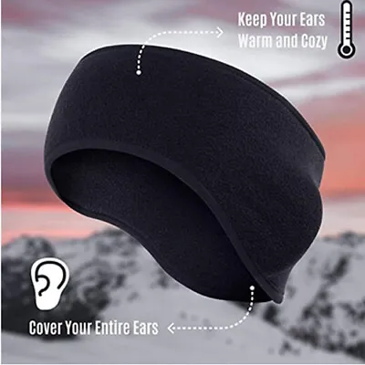 Winter Fleece Ear Warmer Headband For Women Men Ear Covers Liner Under Helmets • $3.88