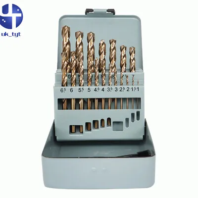 For Drilling Stainless Steels & Hard Metals  Cobalt Jobber Twist Drill Bit Sets • £19.68