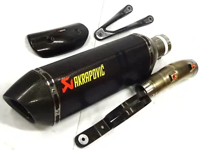 BMW S1000RR S1000 RR  AKRAPOVIC 65mm EXHAUST + AKRAPOVIC CARBON HANGER END CAN • $960.07