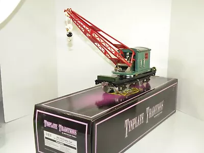 MTH 10-1082  219 Crane Car Peacock Green W Brass Trim C9 • $123.93