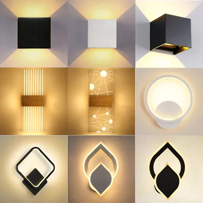 £12.59 • Buy Modern LED Up Down Wall Lights Lighting Fixture Outdoor Indoor Lamp Lighting UK 