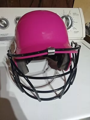 Adidas Destiny Softball Batting Helmet W/ Face Guard Pink Adjustable Climacool • $15