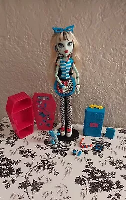 Monster High Lot Doll And Accessories Home Ick Classroom FRANKIE STEIN Mattel  • $125