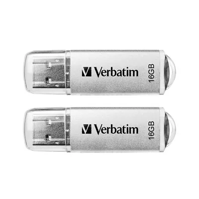 2PK Verbatim Store'n'Go 16GB USB 3.0 Stick Drive Memory Storage F/ Laptop Plat. • $26.10