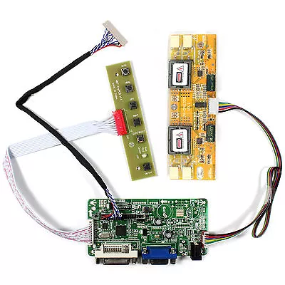 DVI VGA LCD Controller Board For 15  LTM150XH-L06 LQ150X1LW71N 1024x768 LCD   • $28.26