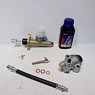 MGB Clutch Hydraulics Deluxe Kit Cast Iron Master Slave Hose And More 1963-80 • $89.94