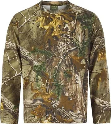 Mens Camo Jungle Long Sleeve T-Shirt M To 5XL For Army Military Hunting Fishing • £9.99