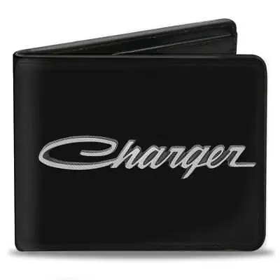 Dodge Charger Script Premium Vegan Leather Mens Bi-Fold Wallet Official Licensed • $21.99