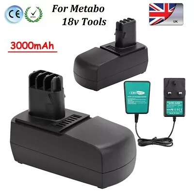 18V Ni-MH Battery/Charger For Metabo BSZ18Impuls6.25484BSZ18ImpulsLi KSAP18Li • £21.89