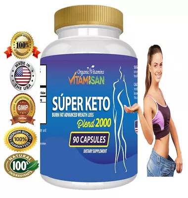 Keto 90 Caps DETOX Keto Women Men Fat Burner Support • $14.50