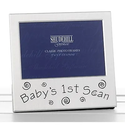 Baby's First Scan Photo Frame Chrome Baby Ultrasound Frame BNIB 77216 • £5.40