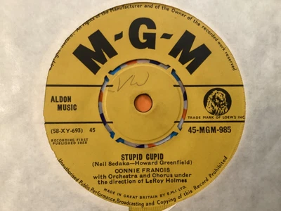 £0.99 • Buy Connie Francis  7”Vinyl Single “ Stupid Cupid  “MGM Records  1958