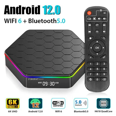2023 6K HD Android 12.0 Quad Core Smart TV BOX 5G WIFI6 BT5.0 HD Media Player US • $32
