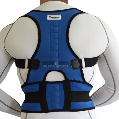 Neoprene Magnetic Posture Bad Back Corrector Lumbar Shoulder Support Belt Brace • $16.15