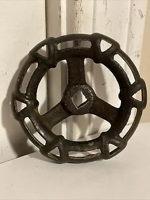 Vintage Cast-iron Valve Handle Steam Punk Industrial Art • $9.99