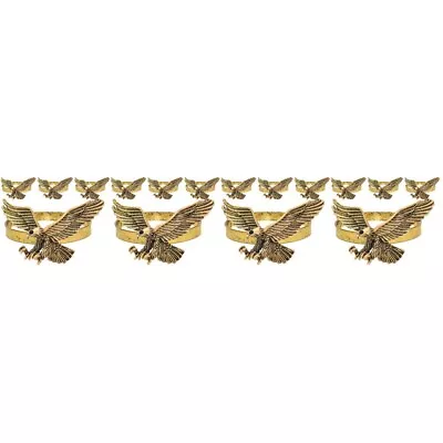 16 Pcs Eagle Napkin Rings Metal Napkin Holder Decorative Napkin Rings • £28.39