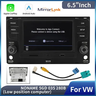 AndroidAuto Carplay Noname 5GD035280B Car Stereo For VW Golf 7 7.5 GTR Passat B8 • $229.79