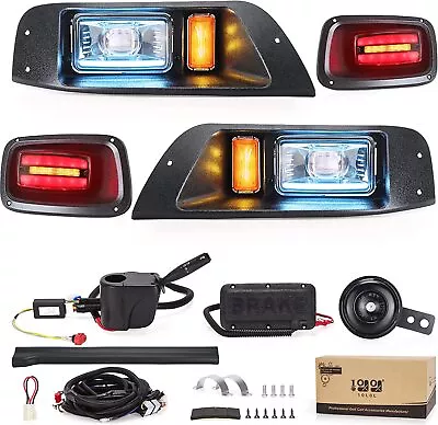 Golf Cart Headlight Tail Light Kit For EZGO TXT 1995-201512-48V Legal Street • $170.13