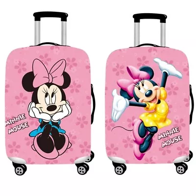 3D Mickey Minnie Mouse Travel Luggage Cover Protector Elastic Suitcase 18''-32'' • £10.30