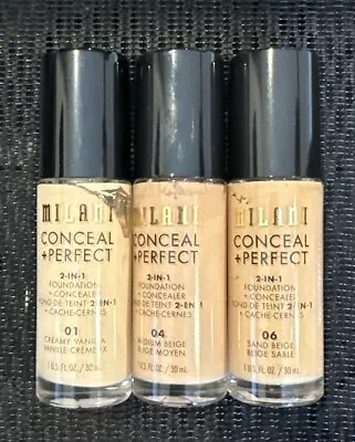 Choose Your Color - (1) MILANI CONCEAL + PERFECT 2-IN-1 Foundation 1 US. FL. OZ. • $9.99