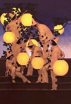 The Lantern Bearers By Maxfield Parrish - Art Print • $21.99