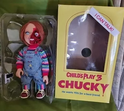 Mezco Toyz Child's Play 3: Chucky Talking Pizza Face Doll 78020 • $110