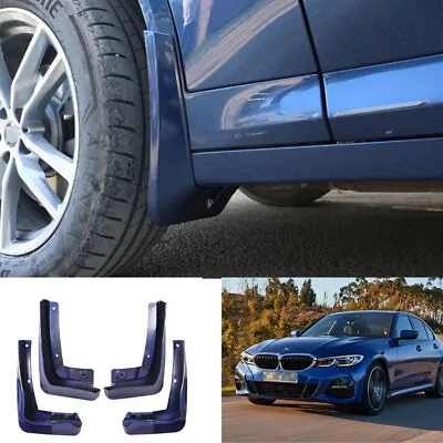 $69.58 • Buy For BMW 3-Series M3 G20 2019-2023 Paint Blue Mud Flaps Fender Splash Guards 4pc