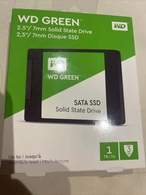 $90 • Buy WD SSD 1TB Green Western Digital Internal Solid State Drive HDD Laptop 2.5'' SSD