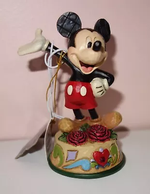 Disney Traditions Jim Shore Mickey Mouse Birthday January Birthstone 4033958 NIB • $29.99