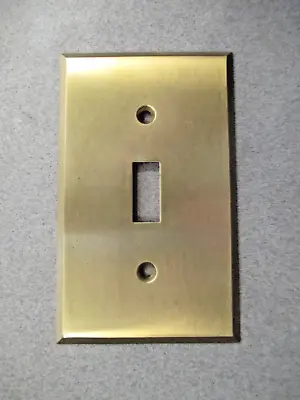 Vintage General Electic Switch Cover Plate #1701 Brushed Brass W/original Box • $6.39