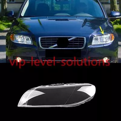 For Volvo S80 2009-2015 Left Side Headlight Lens Clear Cover + Sealant Glue • $109.25