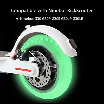 For Segway Ninebot KickScooter MAX G30 P LP Tire 10 Inch Solid Luminous Tyre 1PC • $42.99