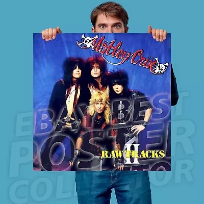 MOTLEY CRUE Raw Tracks II BANNER HUGE Vinyl Poster Tapestry Album • $32.25