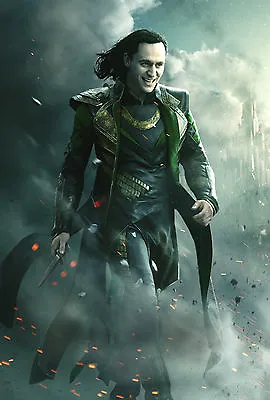 Loki Poster Print Art A4 A3 Sizes - Tom Hiddleston Thor Marvel Avengers Th03 • £4.29