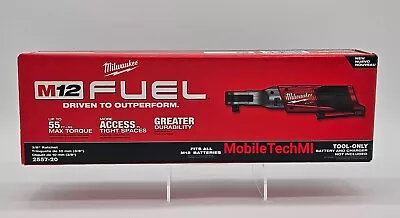 Milwaukee M12 12 Volt FUEL Brushless Cordless 3/8  Ratchet 2557-20 - SEALED • $179.98