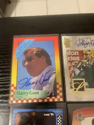 Harry Gant 1989 Maxx Special Crisco Edition On Card Auto • $0.99