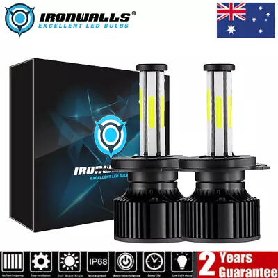 6 Sides H4 LED Headlight Bulbs Globes Lamp Kit For Nissan Patrol GU 1997-2013 AU • $35.86