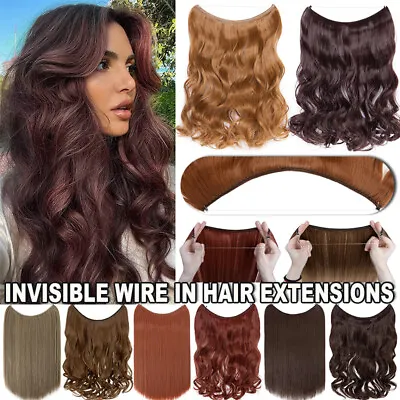 US Secret Wire In Hair Extensions Hidden Invisible Band One Piece Thick As Human • $7.99