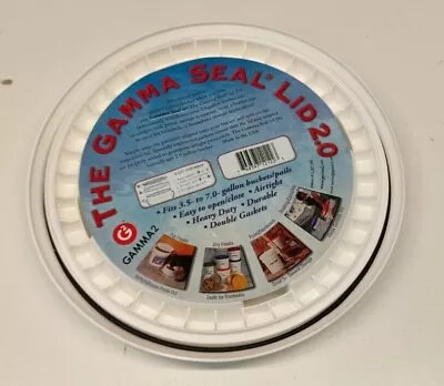 2 Gallon Food Grade White Gamma Gamma2 Seal Threaded Bucket Lid Free Shipping • $19.99