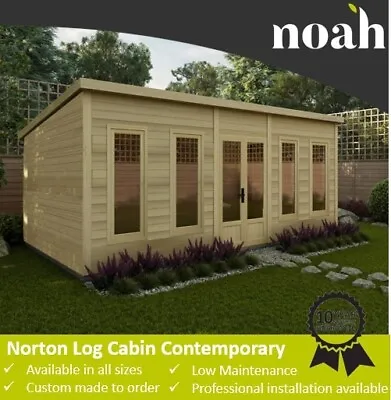 Norton Contemporary Log Cabin Garden Room Home Office Studio Summerhouse • £1965.31