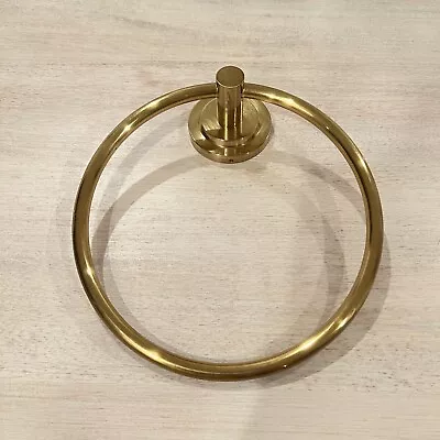 Restoration Hardware Spritz Towel Ring | Finish: Aged Brass • $35