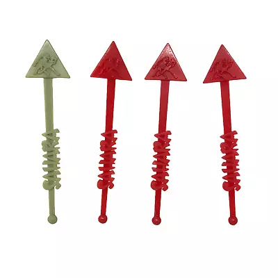 VTG Sahara Resort Lot Of 4 Red Plastic Stirring Sticks Las Vegas • $15.75