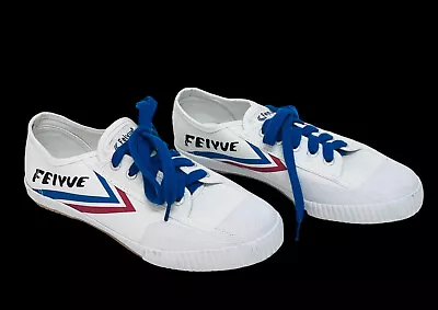 Feiyue Shoes Size 40 US Women 9 White Top Martial Arts Kung Fu Fm CA • $24