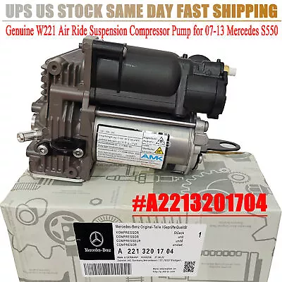 Genuine W221 Air Suspension Ride Compressor Pump 2213201704 07-13 Mercedes S550 • $180