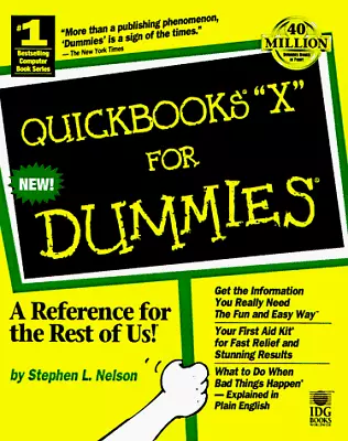 Quickbooks 6 For Dummies (4th Edition 1998) By Nelson Paperback Book The Cheap • £3.49